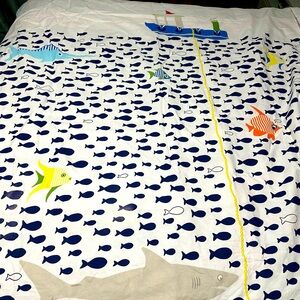 Pottery Barn Shower curtain. Marine theme